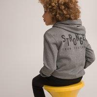 Cotton Mix Hoodie with Zip Fastening