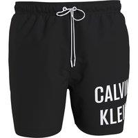 Recycled Plain Swim Shorts with Thigh Logo Print