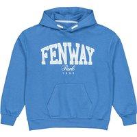 Embroidered Slogan Hoodie in Cotton Mix