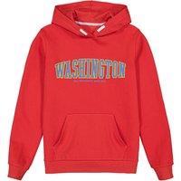 Slogan Print Hoodie in Cotton Mix
