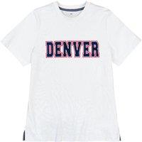 Cotton Text Print T-Shirt with Crew Neck