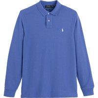 Custom Fit Polo Shirt in Cotton with Long Sleeves