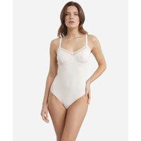 Cotton Mix Bodysuit with Lace