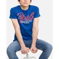 Logo Print Cotton T-Shirt with Short Sleeves, 8-16 Years