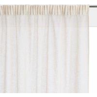 Nyong Linen-Effect Radiator Curtain with Gathered Braid