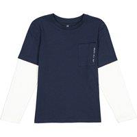 Cotton T-Shirt with Long 2-in-1 Sleeves, 3-14 Years