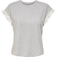 Cotton T-Shirt with Short Ruffled Sleeves