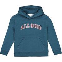 Cotton Mix Fleece Hoodie with Embroidered Text, 3-12 Years