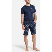 Cotton Pyjamas with All-Over Print Shorts