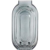 30cm Grey Glass Vase