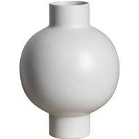 28cm White Ceramic Round Vase