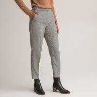 Houndstooth Check Peg Trousers, Length 26.5"