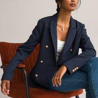 Fitted Double-Breasted Blazer