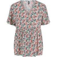 Printed V-Neck Blouse