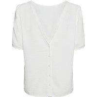 Crew Neck Blouse with Short Sleeves