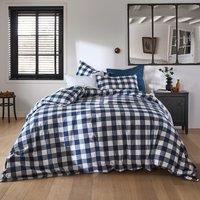 Aveiro Checked Gingham 100% Cotton Flat Sheet