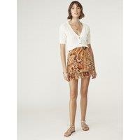 Paisley Print Mini Skirt