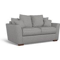 Florence Scatterback Woven 2 Seater Sofa with Dark Brown Wood Legs