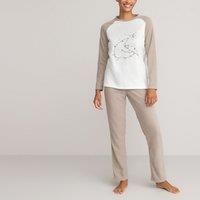 Embroidered Micro Fleece Pyjamas