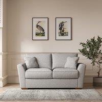 Florence Woven 2 Seater Sofa with Dark Brown Wood Legs