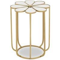 Ayaka Flower Mirrored Side Table