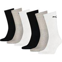 Pack of 6 Pairs of Crew Socks in Cotton Mix