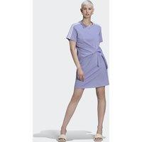 Adicolor Cotton Mini Dress with Embroidered Logo and Tie-Waist