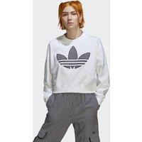 Cotton Relaxed Sweatshirt with Gingham Logo Print on the Front