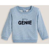 Cotton Mix Sweatshirt with Press-Stud Back