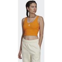 Adicolor Cropped Vest Top with Embroidered Logo and Scoop Back