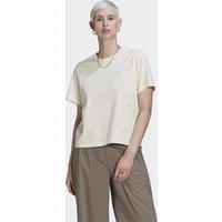Undyed Cotton Relaxed T-Shirt with Embroidery