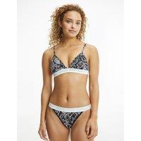 CK One Printed Bra in Cotton Mix without Underwiring