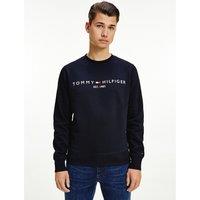 Tommy Logo Sweatshirt with Crew Neck in Cotton Blend