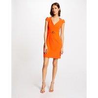 Fitted Sleeveless Mini Dress with V-Neck