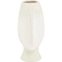 26cm Beige Stoneware Face-shape Vase