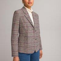 Checked Fitted Blazer