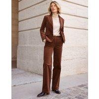 Fitted Stretch Cotton Blazer in Corduroy