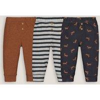 Pack of 3 Leggings in Cotton