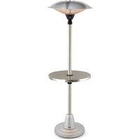 Astrid 2KW Patio Heater Table - Stainless Steel - T978521