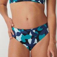 Flower Horn Bikini Bottoms with High Waist