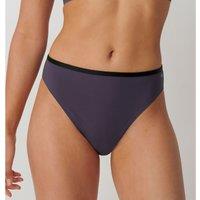 Tropical Gar Bikini Bottoms with High Waist