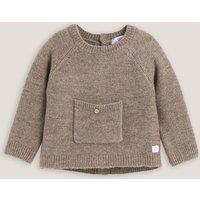 Brushed Knit Jumper with Front Pocket