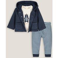 Hooded Jacket/T-Shirt/Joggers Outfit