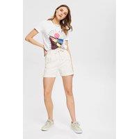 Organic Cotton Shorts with Paper Bag Waist
