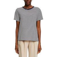 Striped Cotton T-Shirt with Short Sleeves