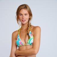 Yero Seasalt Triangle Bikini Top in Floral Print
