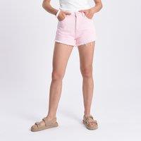 Denim Fringed Shorts