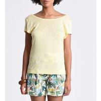 Short Sleeve T-Shirt with Low V-Back