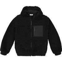 Cotton Mix Hoodie in Faux Fur