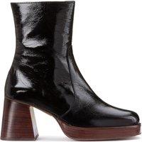 Brigand Glossy Ankle Boots in Leather